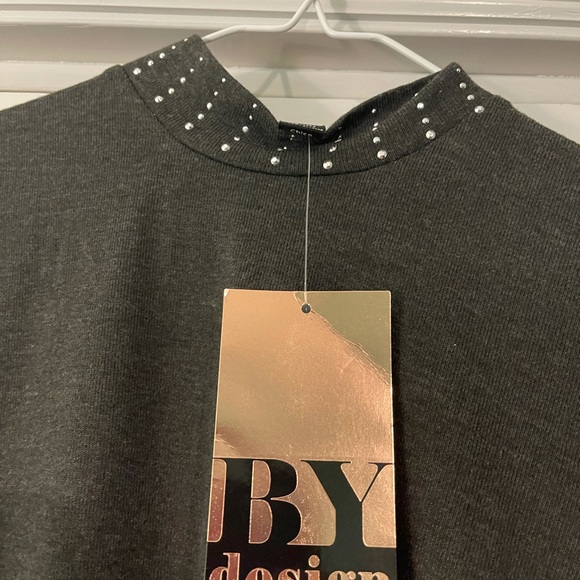 By Design mock neck studded blouse size Small - Picture 3 of 5